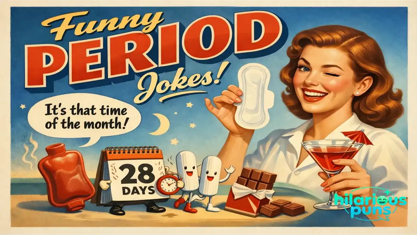 funny period jokes