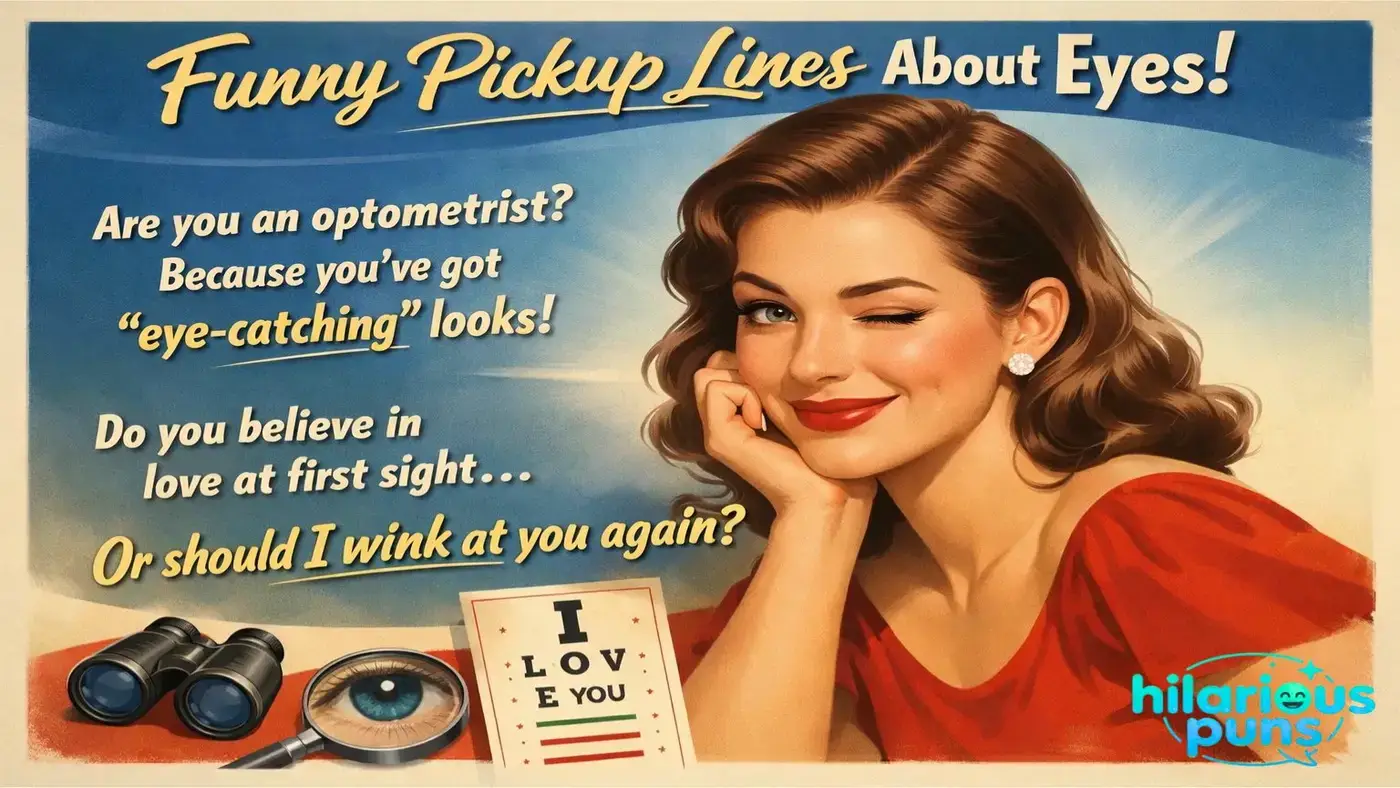 funny pickup lines about eyes