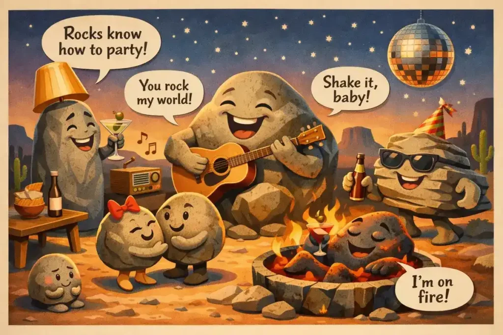 Lighthearted Rock Humor For Parties And Social Laughs