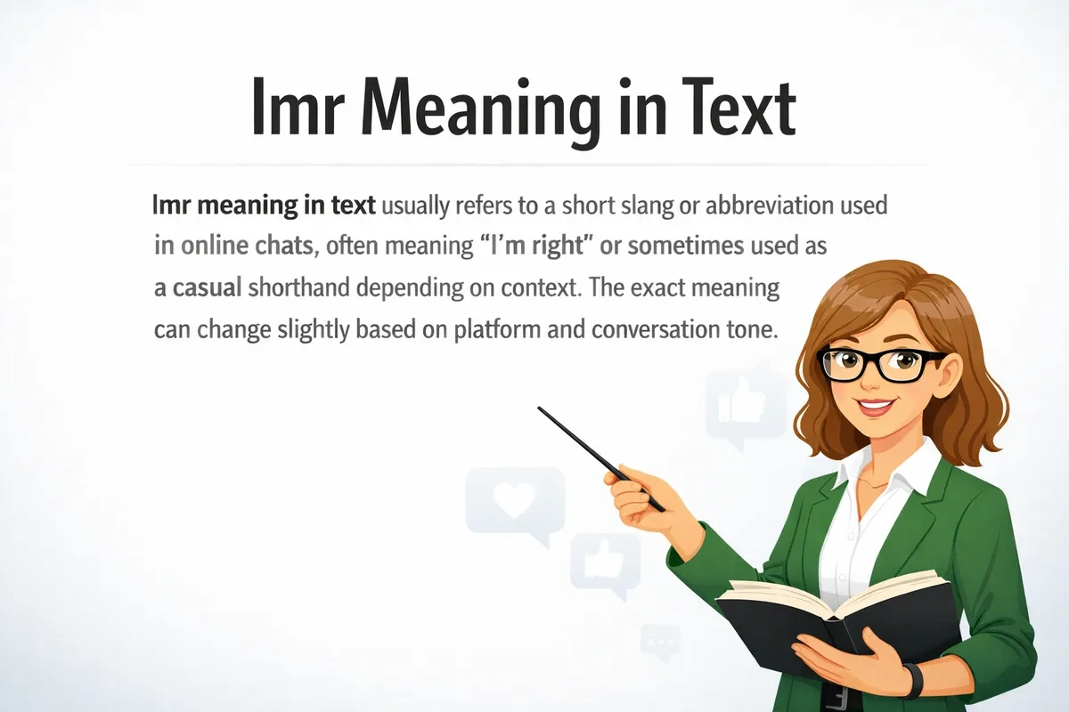 Imr Meaning in Text.