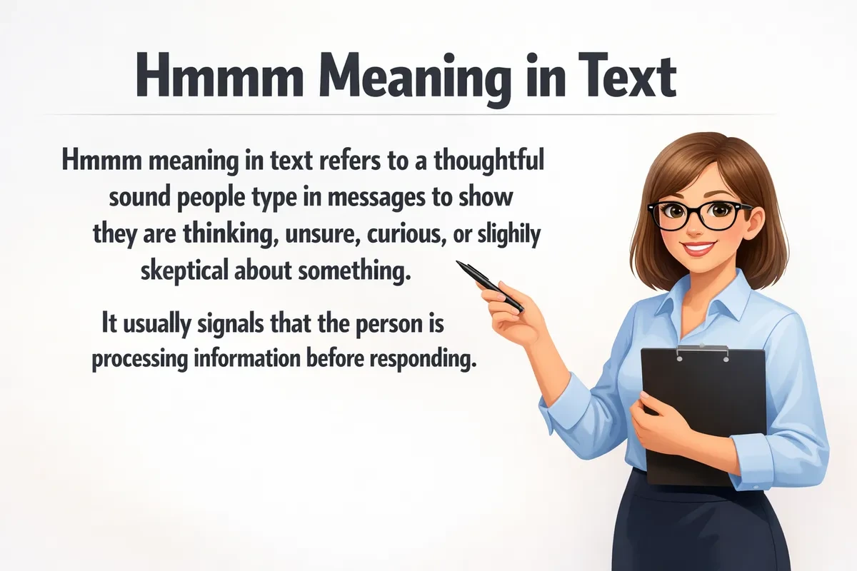 Hmmm meaning in text.