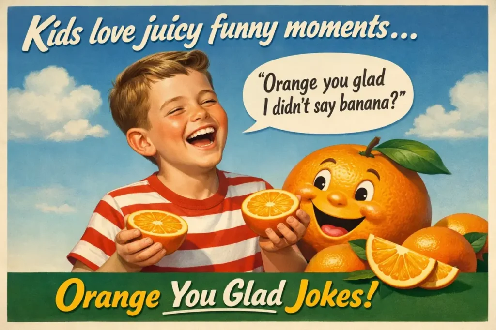 Sweet Orange You Glad Puns for Kids