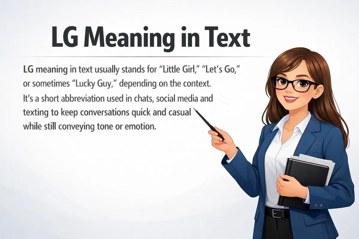 LG Meaning in Text.