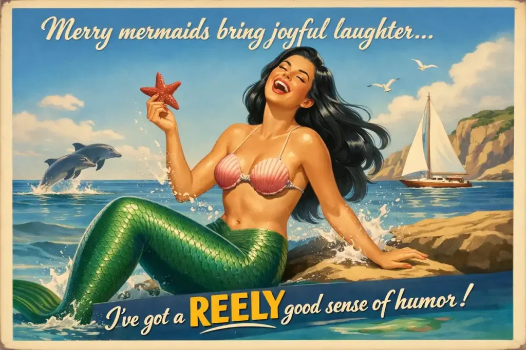 Funny Mermaid Christmas Puns