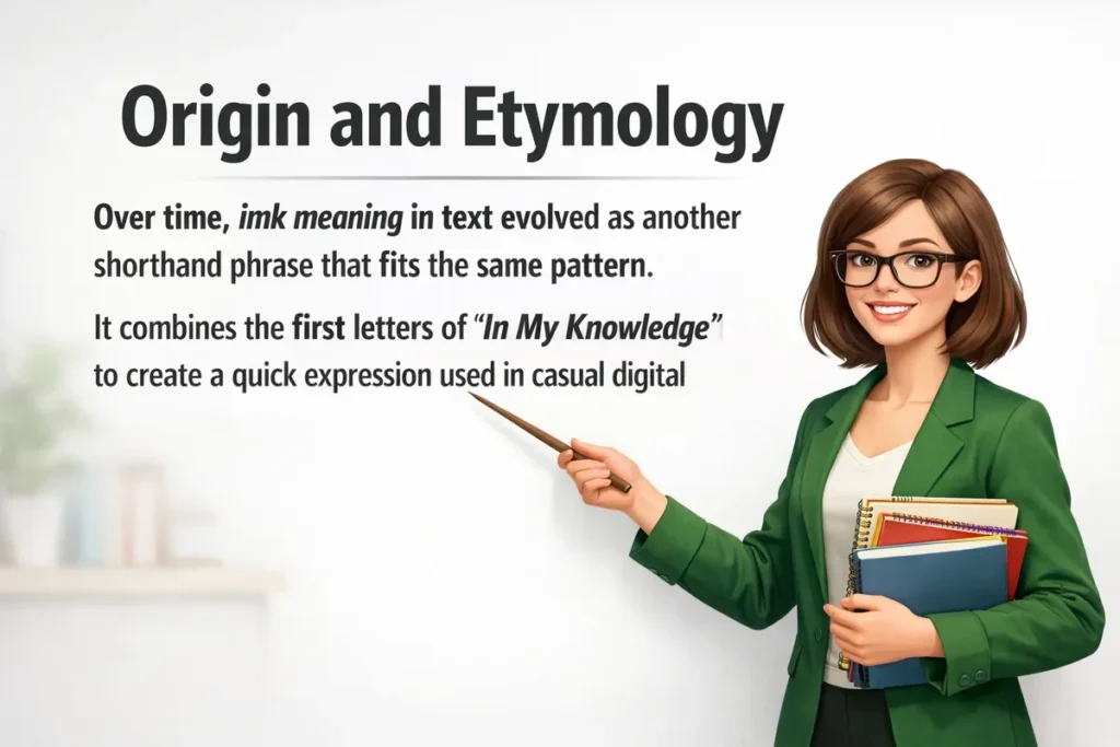 Origin and Etymology of IMK.