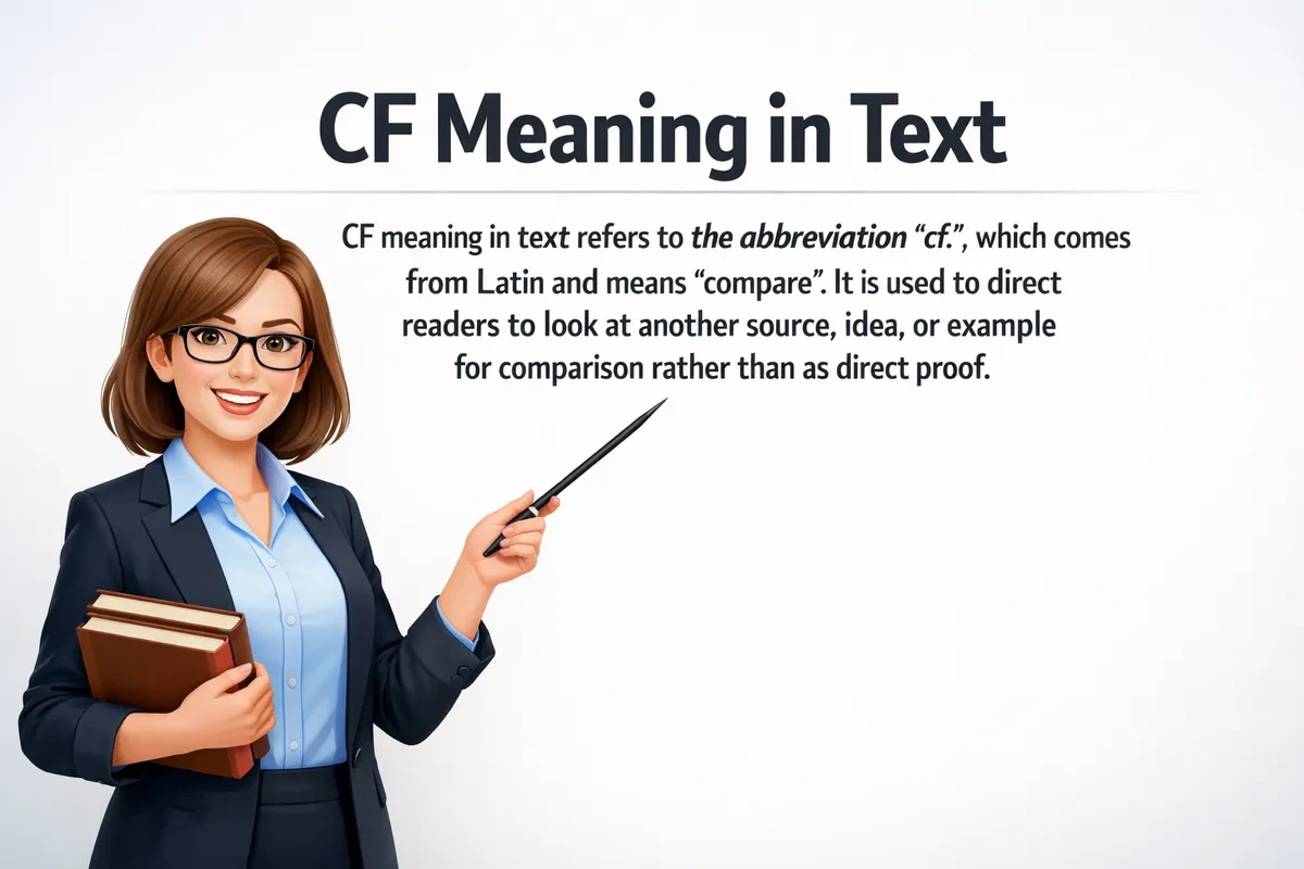 CF Meaning in Text.