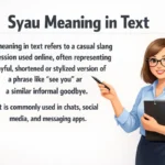 Syau Meaning in Text.