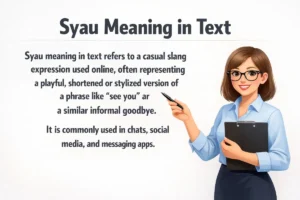 Syau Meaning in Text.