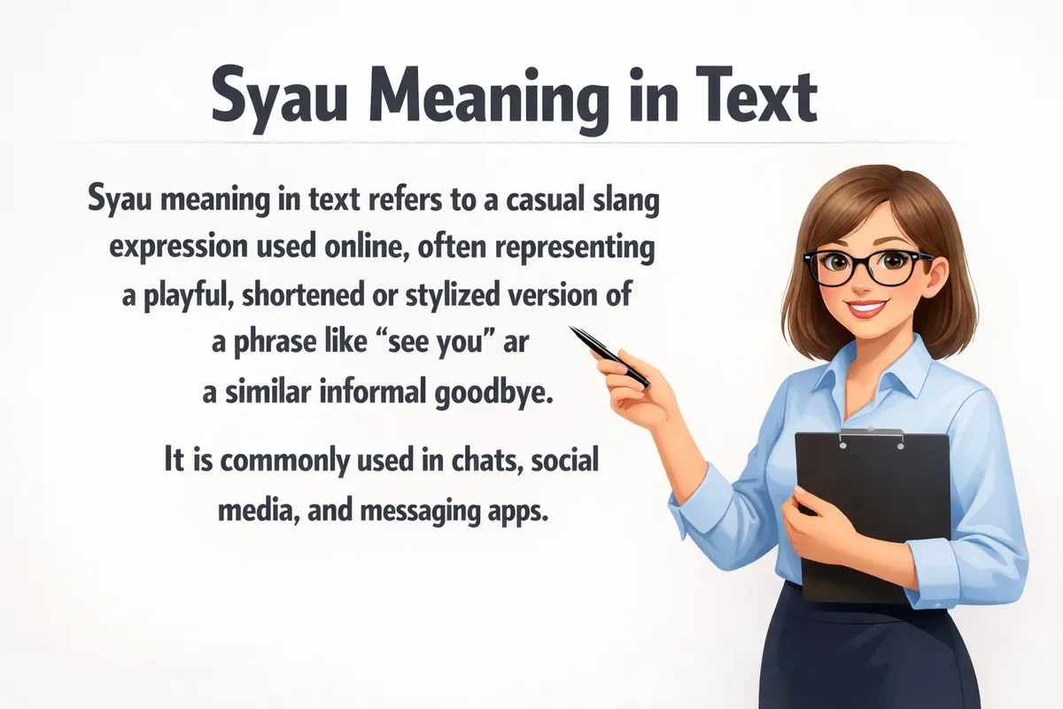 Syau Meaning in Text.