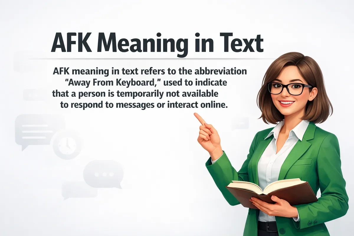 AFK Meaning in Text.