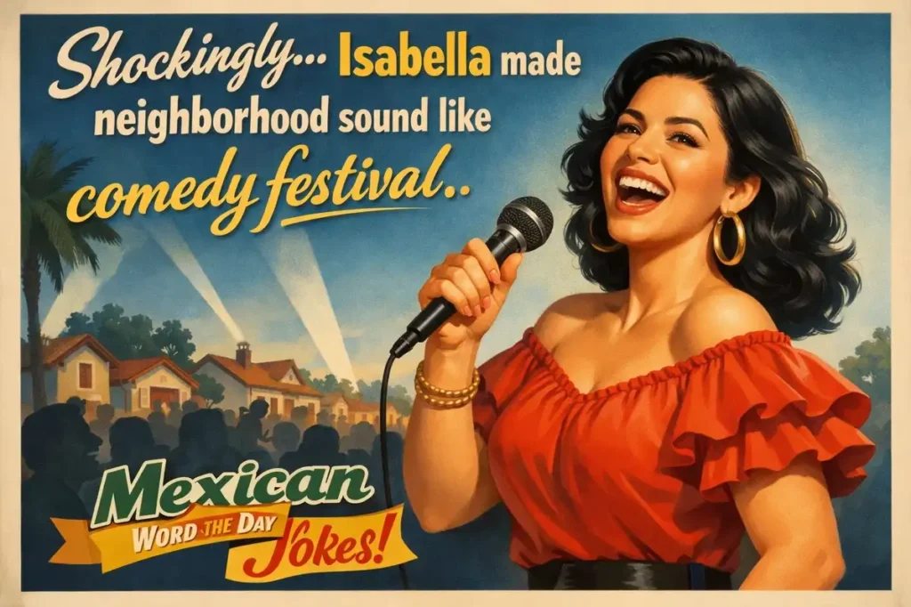 Mexican word of the day jokes street talk style